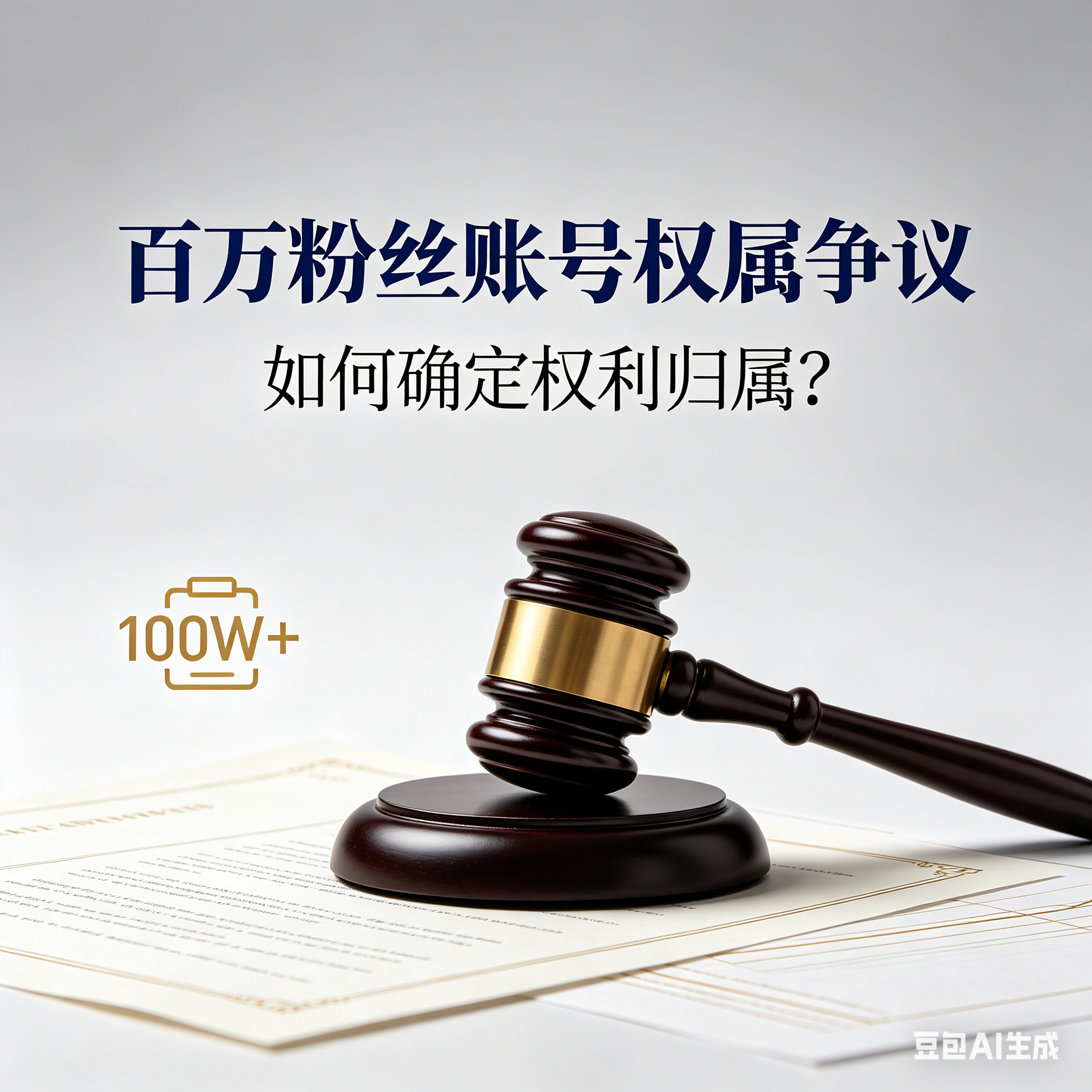 百萬粉絲賬號發(fā)生權(quán)屬爭議，如何確定權(quán)利歸屬？